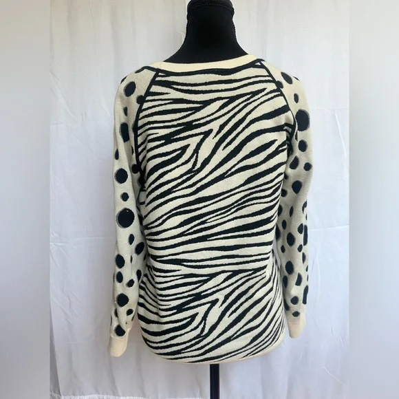 Marc By Marc Jacobs Zebra and Polka Dot Sweater - Picture 2 of 5